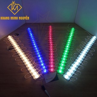(Có sẵn) Giá 1 vỉ 20 bóng đèn LED mắt trâu, LED rọi - 12V siêu sáng, ánh sáng trắng, vàng, đỏ, xanh lá, xanh dương