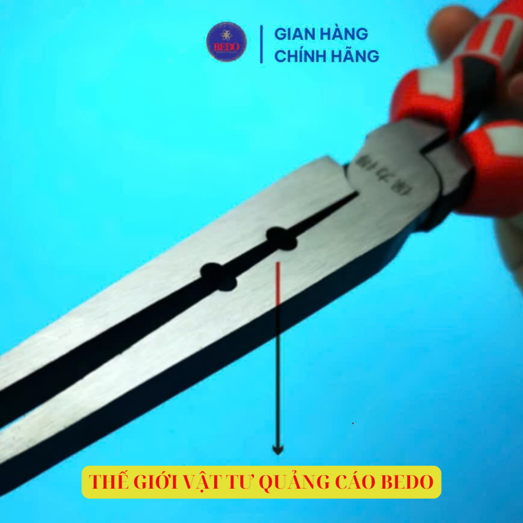 Kìm Uốn Chân Nhôm BEDO Thép Không Gỉ Uốn Góc Vuông Chữ Nổi 3D Mica Alu Foam Bền Chắc