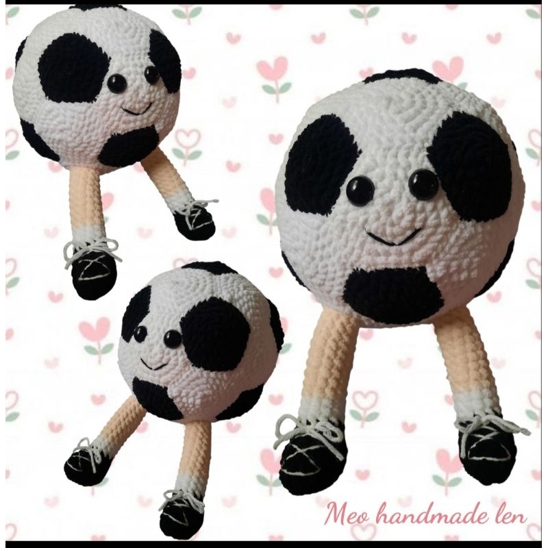 Bóng chuyền, bóng đá, bóng rổ bằng len handmade - crochet - amigurumi