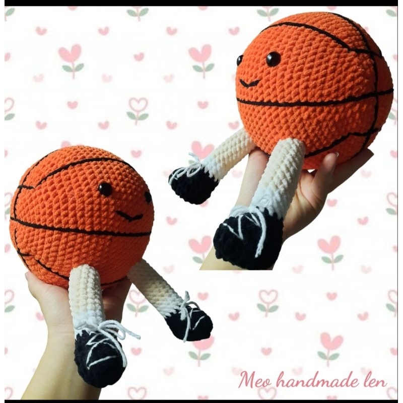 Bóng chuyền, bóng đá, bóng rổ bằng len handmade - crochet - amigurumi
