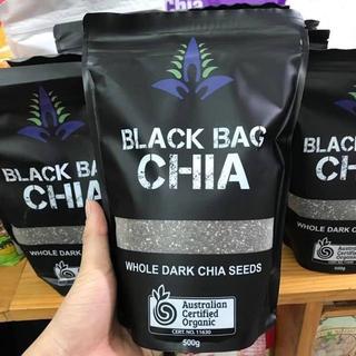 Hạt Chia Úc Organic Seeds Túi Đen 500g Cao Cấp Đặc Biệt Thực Phẩm Vàng Cho Sức Khỏe - Cô Thư Market