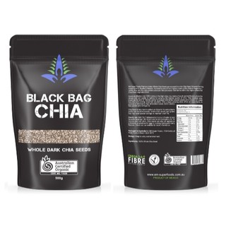 Hạt Chia Úc Organic Seeds Túi Đen 500g Cao Cấp Đặc Biệt Thực Phẩm Vàng Cho Sức Khỏe - Cô Thư Market