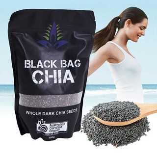 Hạt Chia Úc Organic Seeds Túi Đen 500g Cao Cấp Đặc Biệt Thực Phẩm Vàng Cho Sức Khỏe - Cô Thư Market