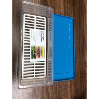 Hộp Đựng Thực Phẩm, Hộp Đựng Tủ Lạnh Kèm Khay Đỡ Chống Đọng Nước