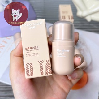 [GOGO TALES] Son Kem Bùn GOGO TALES Vỏ Nhám Vàng, Mờ Nhung Mịn Môi, Velvet Mist Lip Mud 4.8g (GT728)