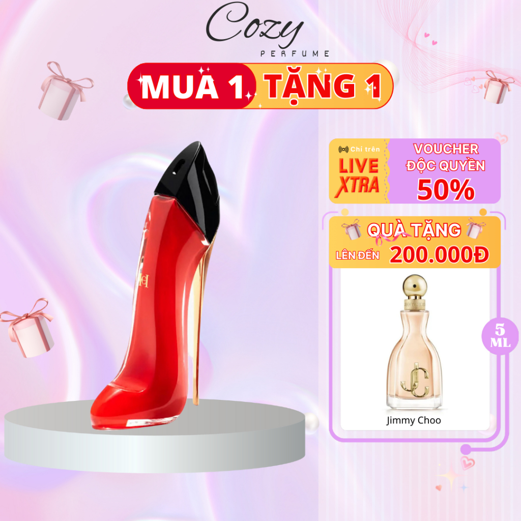 Nước hoa nữ Very Good Girl (đỏ) Chiết 5ml/10ml Hương thơm Quyến rũ - Cozy Perfume