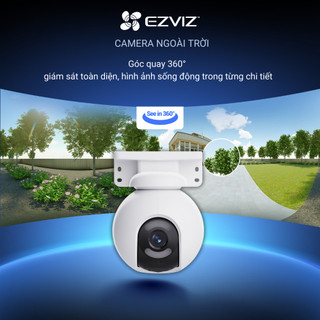 Camera WIFI EZVIZ H8x 2K+, Quay Quét 360, Ghi Hình Màu Thông Minh, Công Nghệ AI