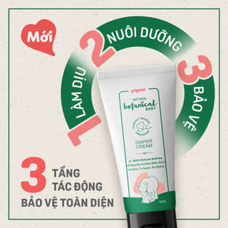Kem hăm tã cho bé Botanical Pigeon 50ml giảm kích ứng và làm dịu da, dưỡng ẩm da cho bé
