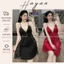 HT162 Váy ngủ sexy phối ren hông xuyên thấu tôn dáng,đầm ngủ lụa mặc nhà gợi cảm HT162