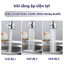 Đầu Nối Vòi Nước Thông Minh Xoay 360 Độ, 3 Chế Độ Nước, Đầu Vòi Nước Tăng Áp, Đầu Vòi Nước Lọc Cặn, Dây Kéo Dài/ Thu Gọn