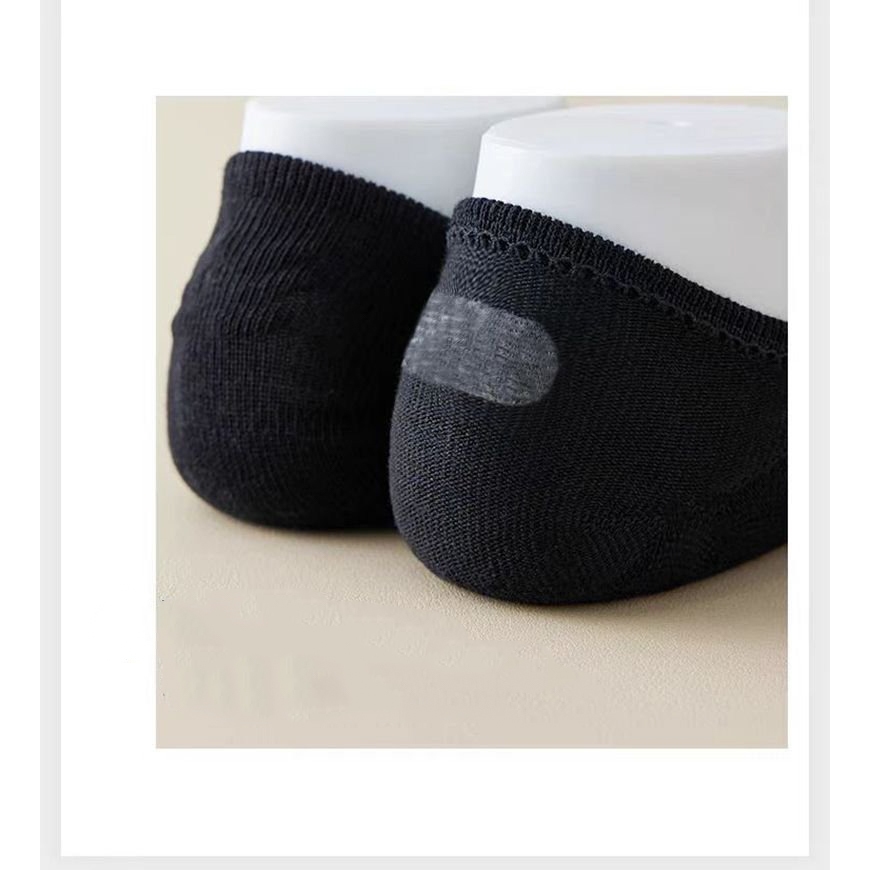 Tất vớ lười nam nữ chất liệu cotton giảm mùi hôi cao cấp, 1 hộp 5 đôi có cao su chống tụt - Ekiu Shop