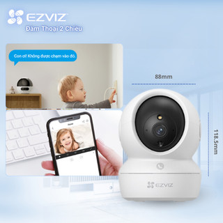 Camera WIFI EZVIZ C6N Pro 3MP Trong nhà, Quay Quét 360 Độ, Đàm Thoại 2 Chiều - Bản nâng cấp của C6N