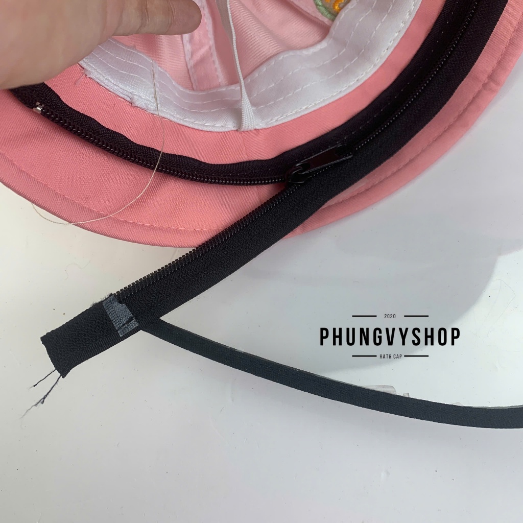 BÉ Dưới 2 Tuổi_Mũ chống giọt bắn chắn gió bụi mưa bucket tai bèo vành phungvyshop-nón / Bo "KIẾNG" ẾCH KAKI/