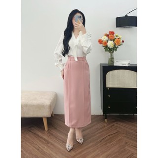 Chân Váy 𝐂𝐂𝐇𝐀𝐓 Dáng Suông Liin Chất Liệu Tuytsi Cao Cấp Sang Trọng 14CDS2033ST