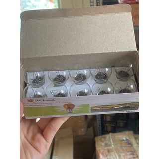 Hộp 10 bóng đèn xi nhan 1 tim 2tim điện 12v  và 24v (2 tim)