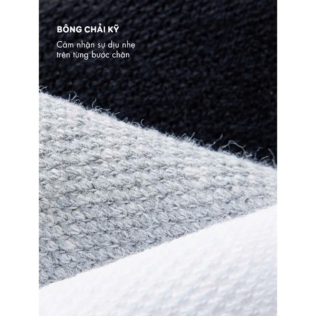 Tất vớ nam nử cổ ngắn chất liệu cotton công nghệ giảm mùi hôi, 1 hộp 5 đôi cao cấp - Ekiu Shop