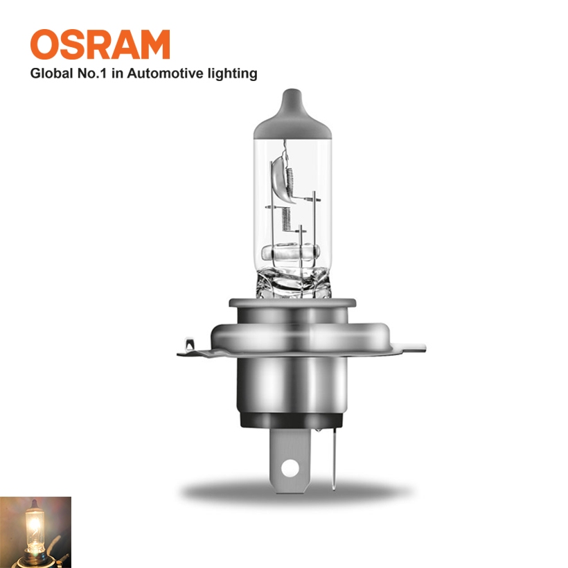 Bóng Đèn Halogen OSRAM Super Bright Premium Dùng Cho Xe ô Tô Xe Máy Chân H4 62204SBP 12V 100/90W - 4800K 2900/1700LM