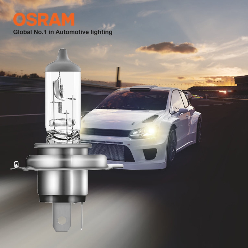 Bóng Đèn Halogen OSRAM Super Bright Premium Dùng Cho Xe ô Tô Xe Máy Chân H4 62204SBP 12V 100/90W - 4800K 2900/1700LM