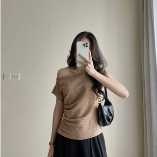 Áo thun nữ Nhỏ Clothing tay ngắn cổ tròn vải xốp nhật mềm mại có thông hơi thoáng mát A267