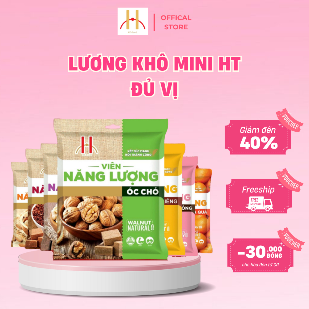Lương Khô Mini HT-Food Đủ Vị Gói 400g, Viên Năng Lượng Mix Vị Ăn Vặt ...