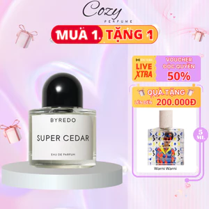 Nước hoa unisex Byred0 Super Cedar Chiết 5ml/10ml Hương thơm Tối giản, Hiện đại - Cozy Perfume