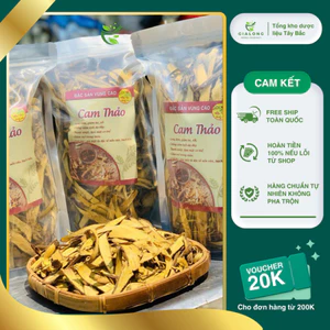 Cam Thảo khô thái lát 100g thơm, đẹp, thanh nhiệt, dưỡng nhan, giải độc, giải cảm