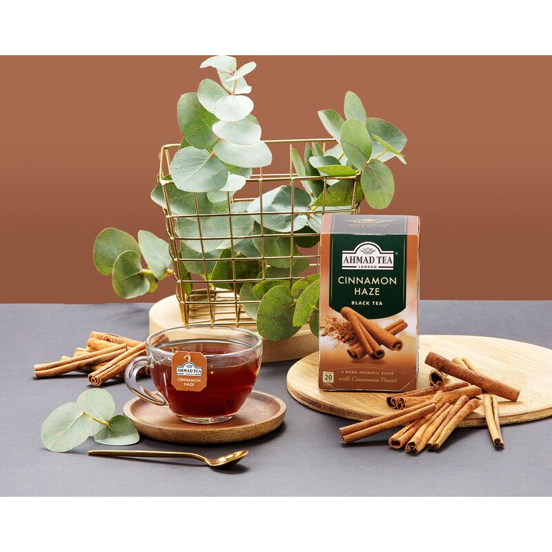 Trà Ahmad Quế Cinnamon 40g Hương Vị Thơm Ấm Đặc Trưng Từ Quế Cho Buổi Sáng Sảng Khoái