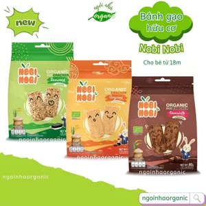 Bánh gạo hữu cơ cho bé Nobi Nobi 80g (Từ 18 tháng tuổi)