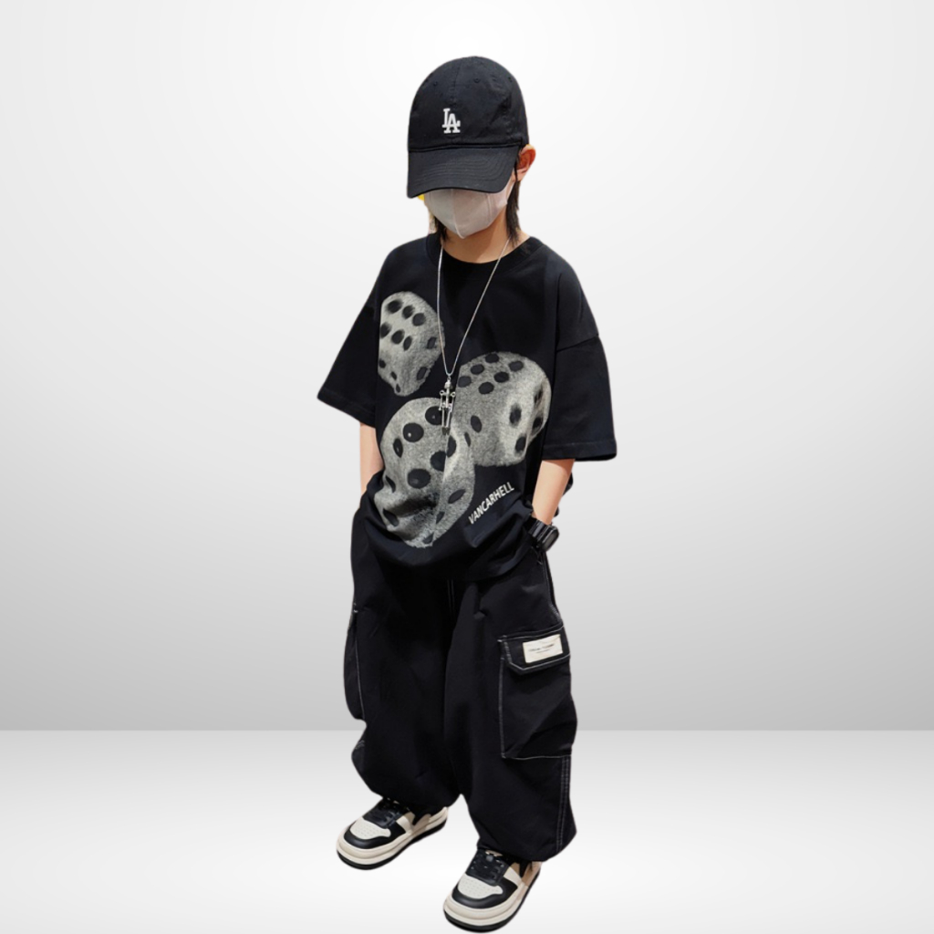 Áo Thun Ngắn Tay Mùa Hè Cho Bé Trai, Bé Gái In Hình Năng Động, Cổ Tròn | JJ Kids Fashion