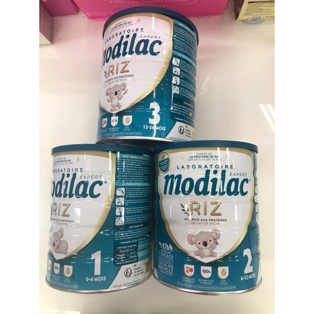 [✨DATE XA-DEAL SỐC] Sữa Modilac Expert Riz Pháp lon 800g Cho Bé Dị Ứng Đạm Sữa Bò Đủ Số 1,2,3 TGSS