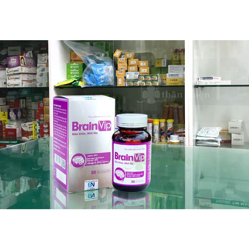 Brain Vip phát triển não bộ, tăng cường tuần hoàn não chai 30 viên ...