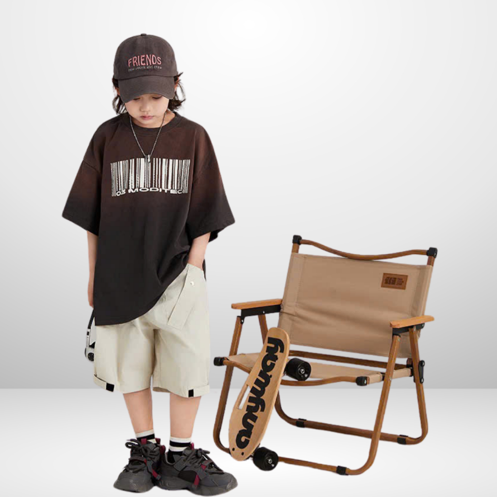 Áo Thun Ngắn Tay Mùa Hè Cho Bé Trai, Bé Gái In Hình Năng Động, Cổ Tròn | JJ Kids Fashion