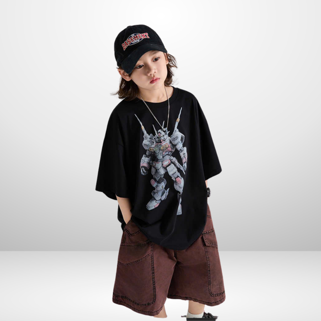 Áo Thun Ngắn Tay Mùa Hè Cho Bé Trai, Bé Gái In Hình Năng Động, Cổ Tròn B654 | JJ Kids Fashion