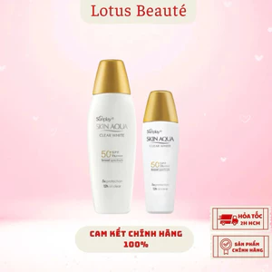 Sữa Chống Nắng Sunplay Skin Aqua Clear White SPF50+ Dưỡng Da Sáng Mịn ( 25g ,55g )