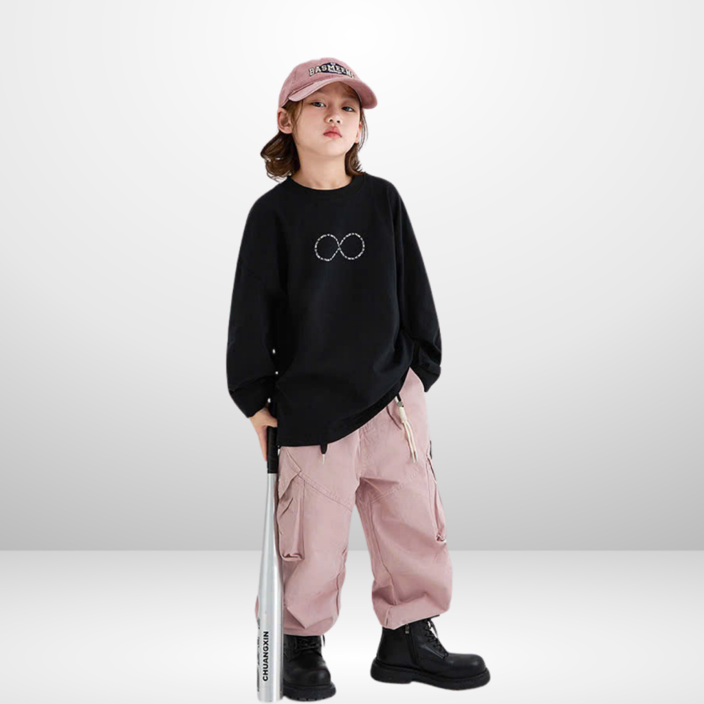 Áo Thun Dài Tay Xuân Thu Cho Bé Trai, Bé Gái In Hình Năng Động, Cổ Tròn B652 | JJ Kids Fashion