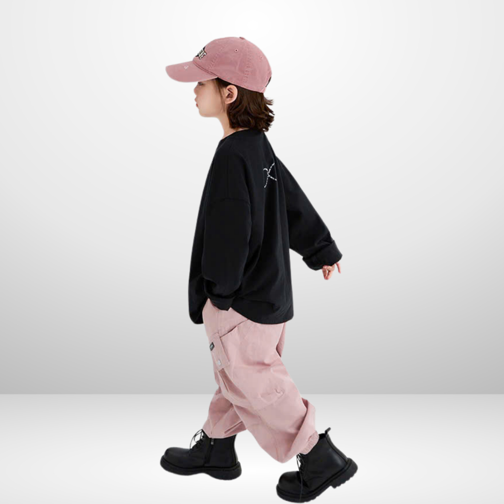 Áo Thun Dài Tay Xuân Thu Cho Bé Trai, Bé Gái In Hình Năng Động, Cổ Tròn B652 | JJ Kids Fashion