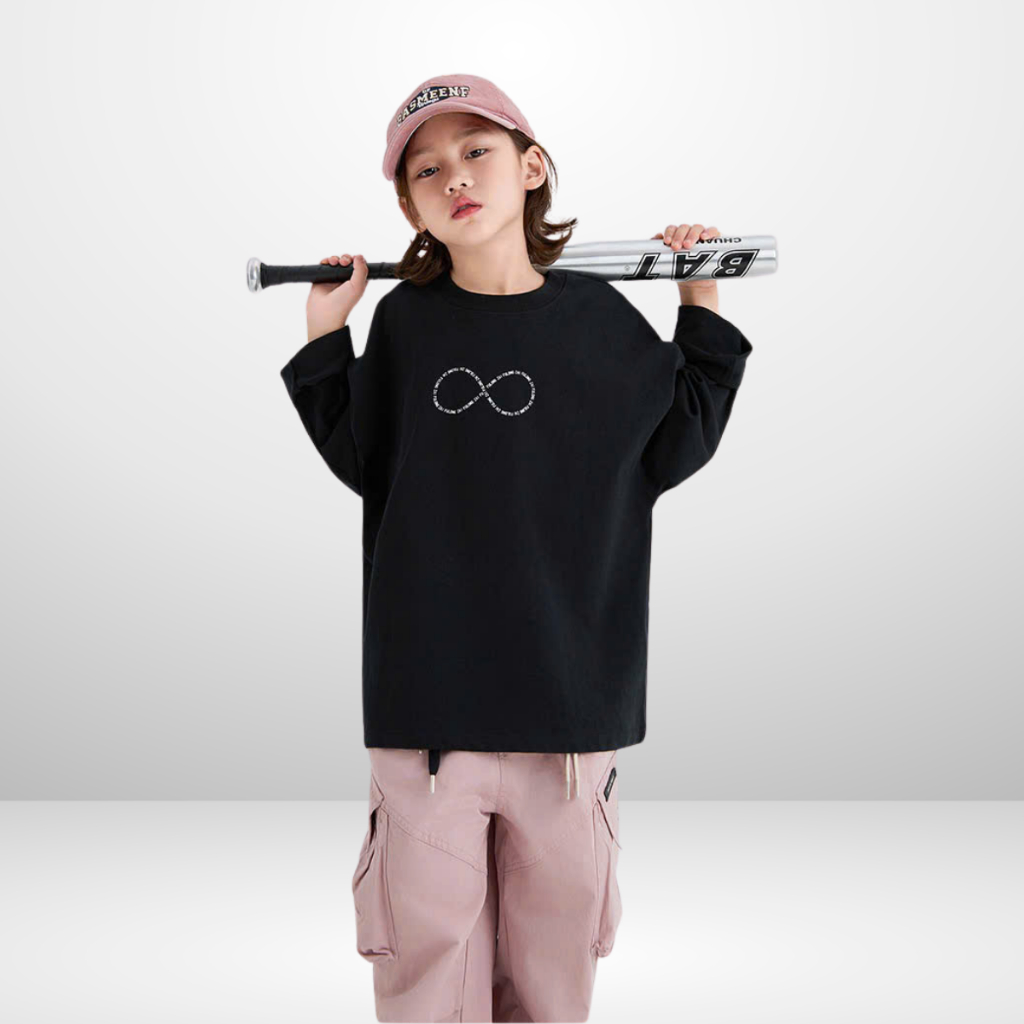 Áo Thun Dài Tay Xuân Thu Cho Bé Trai, Bé Gái In Hình Năng Động, Cổ Tròn B652 | JJ Kids Fashion