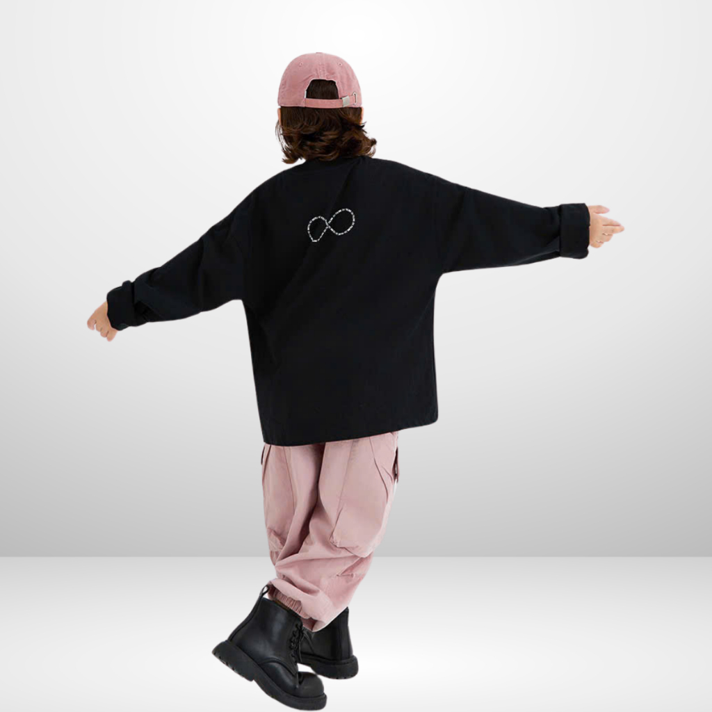 Áo Thun Dài Tay Xuân Thu Cho Bé Trai, Bé Gái In Hình Năng Động, Cổ Tròn B652 | JJ Kids Fashion