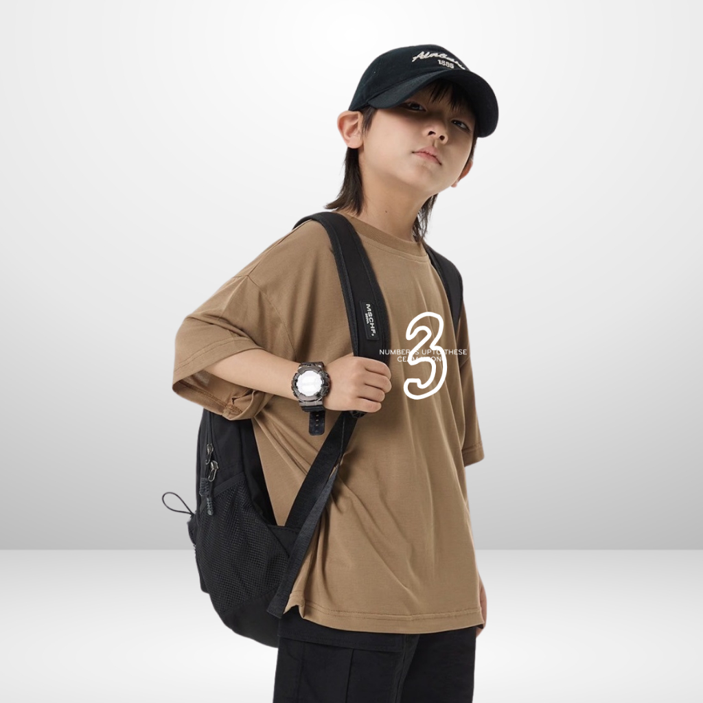 Áo Thun Ngắn Tay Mùa Hè Cho Bé Trai, Bé Gái In Hình Năng Động, Cổ Tròn B628 | JJ Kids Fashion