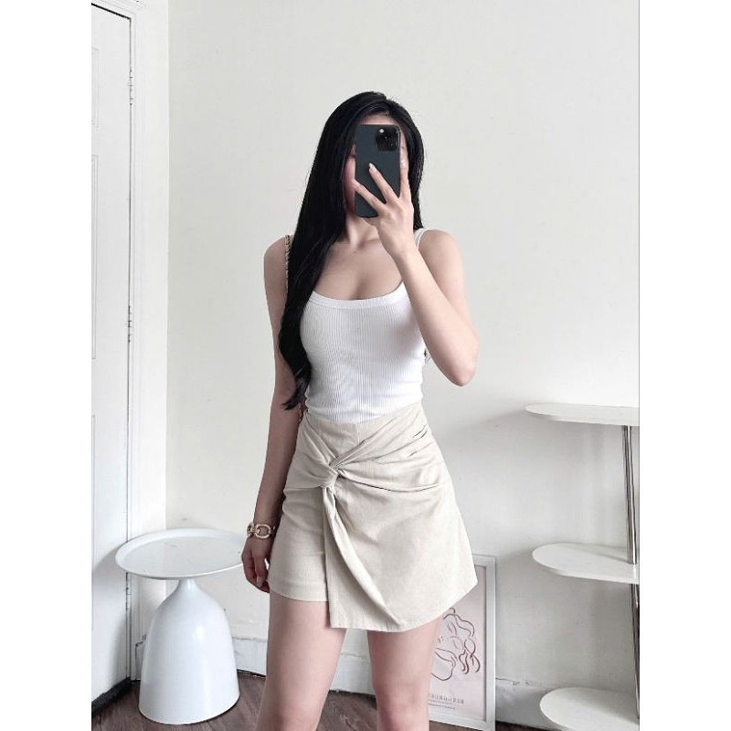 (Sale) Quần short váy linen/ linen Stra* Cambo - dư xịn.
