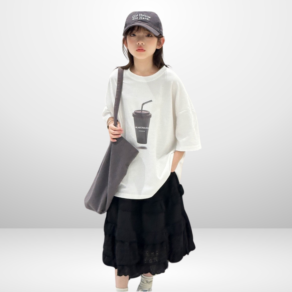 Áo Thun Ngắn Tay Cho Bé Trai, Bé Gái In Hình Năng Động, Cổ Tròn | JJ Kids Fashion
