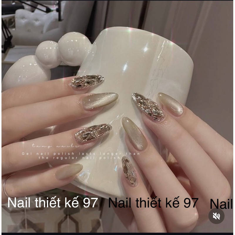 ( hỏa tốc) NAIL BOX TÔN DA MẮT MÈO NUDE SIÊU SÁNG DA