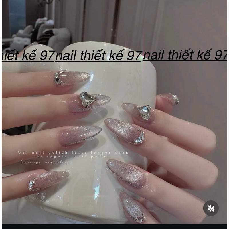 ( hỏa tốc) NAIL BOX MÓNG UP MẮT MÈO ĐÍNH ĐÁ SÁNG SANG