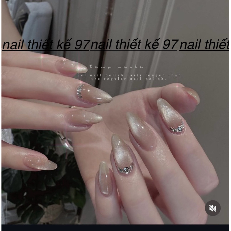 ( hỏa tốc) NAIL BOX TÔN DA MÓNG UP THIẾT KẾ MẮT MÈO ĐÍNH ĐÁ