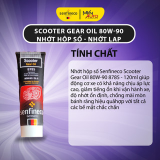 Nhớt hộp số - nhớt láp xe máy tay ga Senfineco Scooter Gear Oil 80W-90 8785 - 120ml - MVNAuto