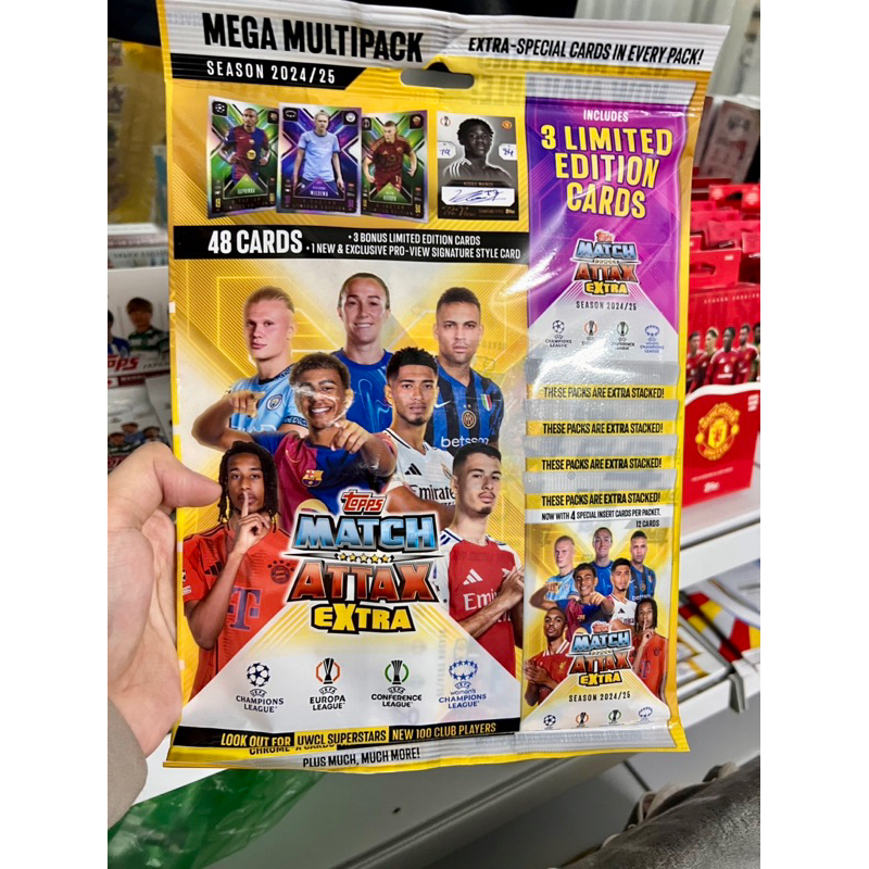 Gói thẻ bóng đá Mega Multipack Topps Match Attax Extra 2024/2025 ...