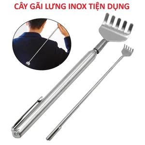 Cây gãi lưng bàn tay inox xếp gọn tiện dụng, cây gãi ngứa