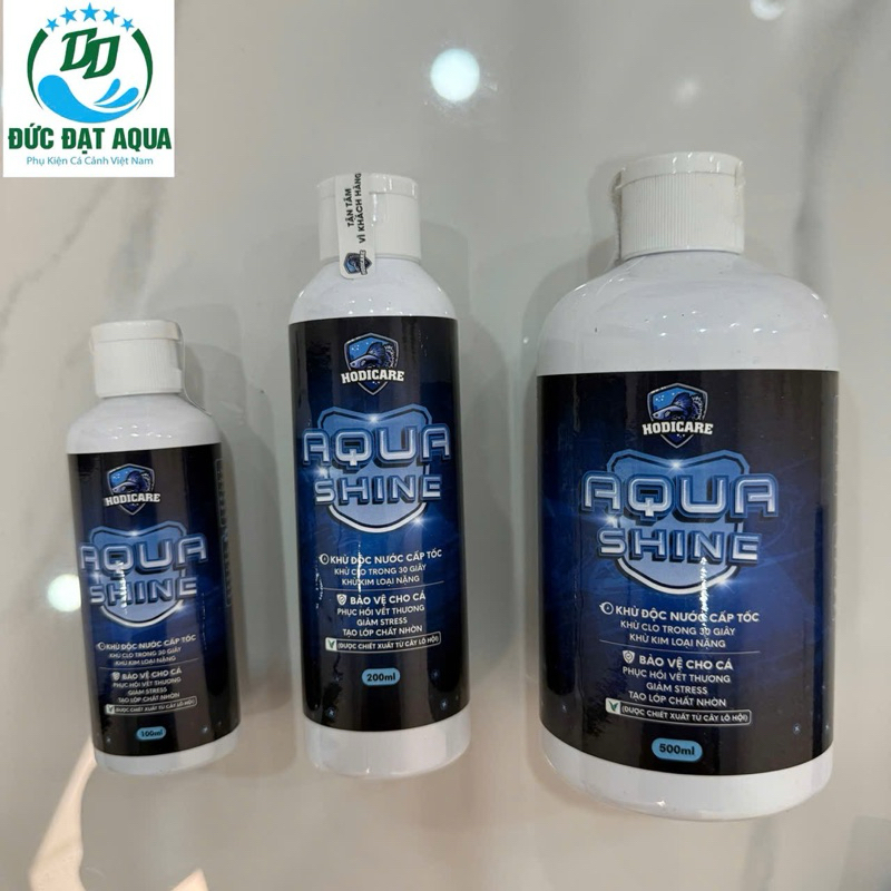 AquaShine HODICARE - khử clo và kim loại nặng, phục hồi vết thương, phòng cá bị stress, giảm độc tố trong nước cho cá 3