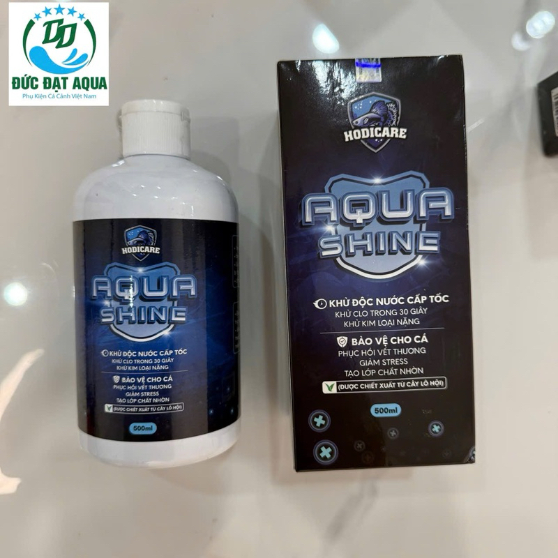 AquaShine HODICARE - khử clo và kim loại nặng, phục hồi vết thương, phòng cá bị stress, giảm độc tố trong nước cho cá 6
