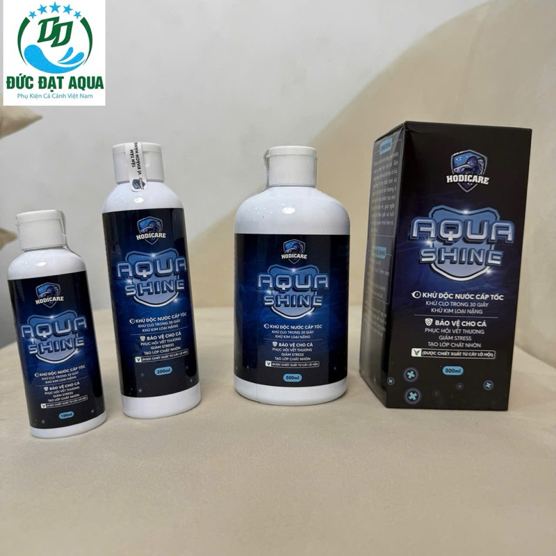 AquaShine HODICARE - khử clo và kim loại nặng, phục hồi vết thương, phòng cá bị stress, giảm độc tố trong nước cho cá 4